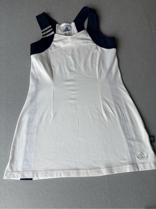 adidas Dresses & Skirts - Adidas Vintage White Navy Tennis Pickleball Dress Athletic Sport Dress Sz M